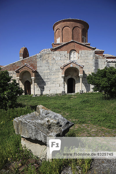 Byzantine Mother of God Church in the Shen Meri monastery  built about 1250  ruins of Apollonia  Apoloni