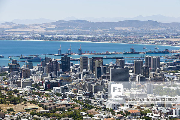 Cityscape of Cape Town  seen from Signal Hill