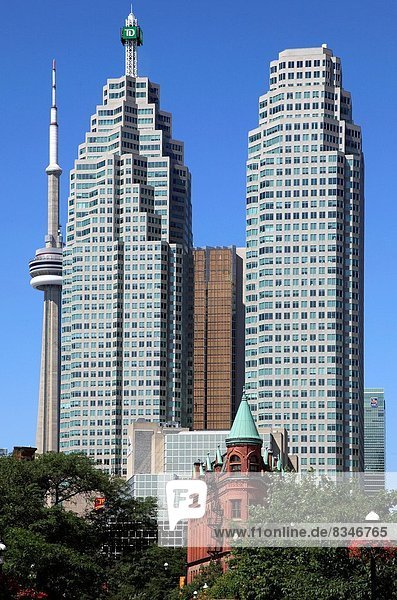 Skyline  Skylines  Bankenviertel  Kanada  Flatiron Building  Ontario  Toronto