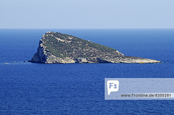 Isla de Benidorm  small offshore island  Benidorm  Province of Alicante  Spain
