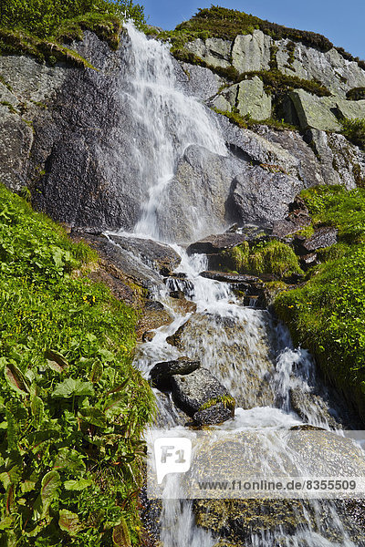 Wasserfall am Grimselsee  Berner Oberland  Schweiz