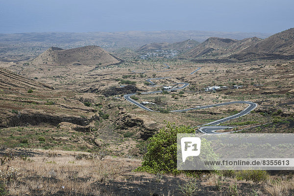 Ausblick über die Vulkanlandschaft  Parque Natural do Fogo  Insel Fogo  Kap Verde