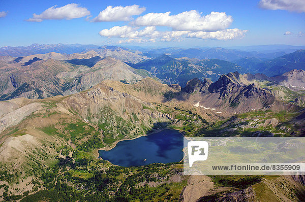 Lac d'Allos mountain lake Barcelonnette Département Alpes-de-Haute-Provence Region Provence-Alpes-Côte d?Azur France