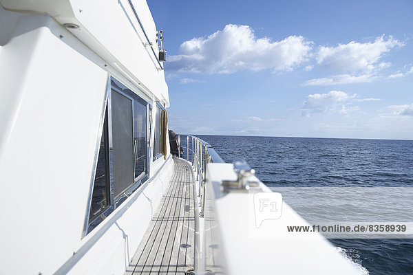 Italy Sardinia Planks of yacht deck