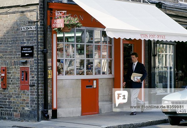 Eton Post Office in the town of Eton provides services for pupils at nearby Eton College public school  England  UK