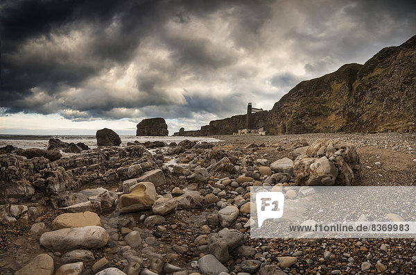 A Rocky Beach Along The Water s Edge South Shields  Tyne And Wear  England