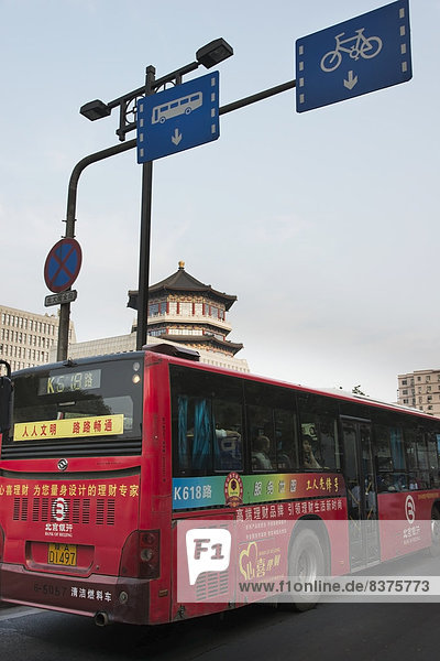 Landstraße  fahren  Fernverkehrsstraße  Omnibus  China