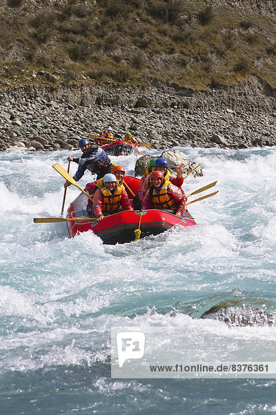 Fluss Schlucht Neuseeland Rafting