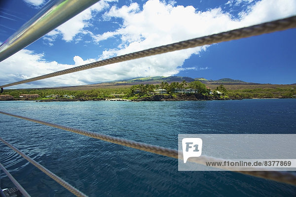 Vereinigte Staaten von Amerika  USA  Küste  Boot  Insel  Ansicht  Geländer  Hawaii  hawaiianisch