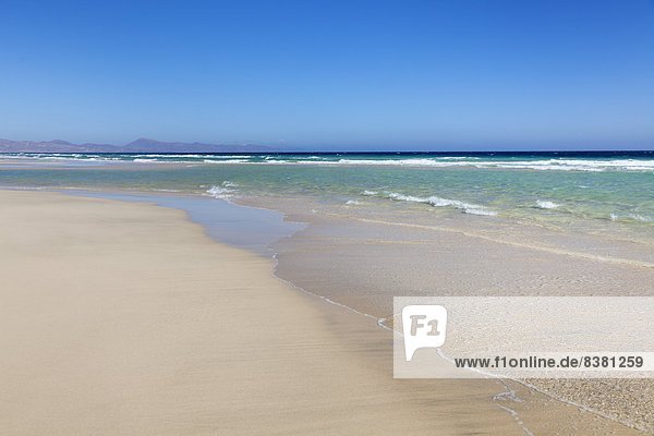Playa de Sotavento  Risco del Paso  Fuerteventura  Canary Islands  Spain  Atlantic  Europe