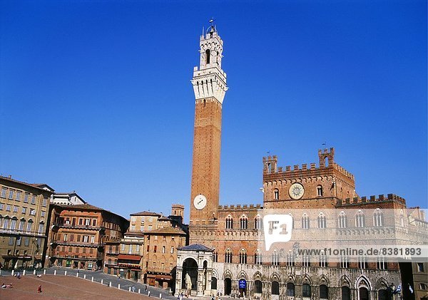 Torre del Mangia  Piazza del Campo  Tuscany  Italy