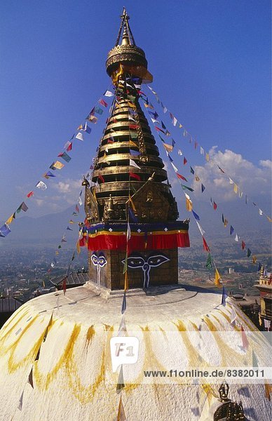 Swayambhunath Tempel  Kathmandu  Nepal