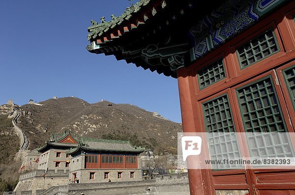 Die chinesische Mauer  UNESCO-Weltkulturerbe  Juyongguan-Pass  China  Asien
