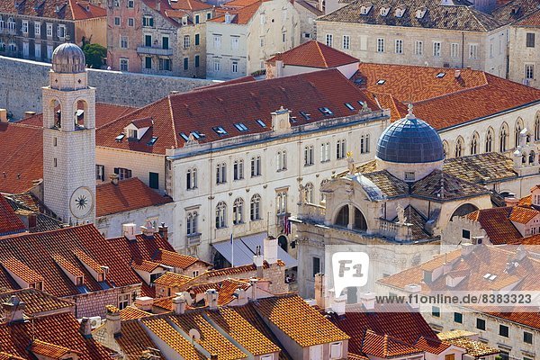 Europa  Uhr  UNESCO-Welterbe  Kroatien  Dalmatien  Dubrovnik  links  rechts