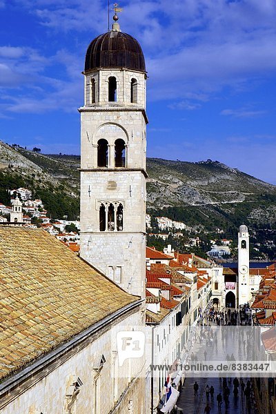 Haufen Europa sehen Wand über Eingang UNESCO-Welterbe Kroatien Dubrovnik