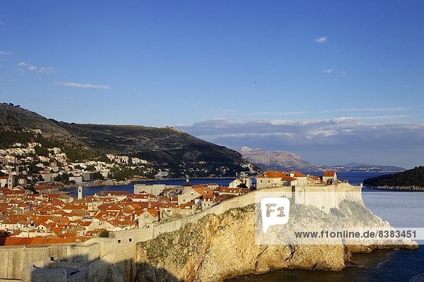 The old town of Dubrovnik  UNESCO World Heritage Site  Croatia  Europe