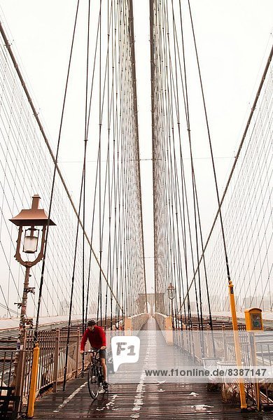 Vereinigte Staaten von Amerika,  USA , New York City , Brooklyn Bridge , Manhattan
