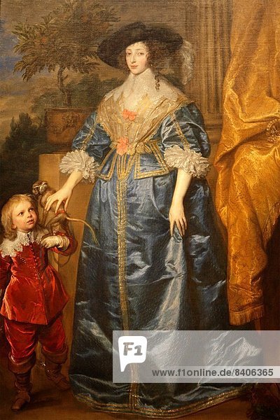 Königin Henrietta Maria von Van Dyck  National Gallery of Art  Washington DC  USA.