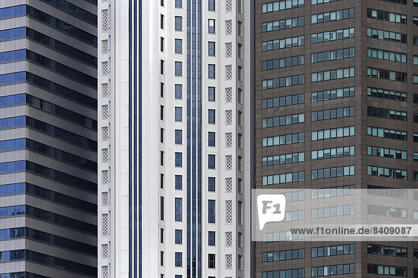 Asien Singapur Singapur Hochhäuser Bürogebäude im Finanzdistrikt