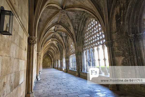 King Don Alfonso V cloister  Dominican abbey Batalha Monastery  Unesco World Heritage Site  Batalha  Leiria district  Portugal