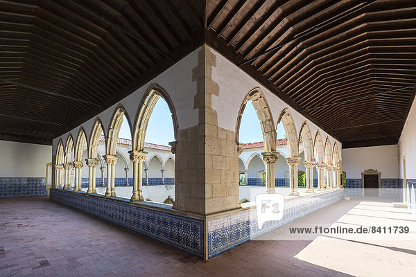 Claustro da Lavagem Kreuzgang  Convento de Cristo Kloster  UNESCO-Weltkulturerbe  Tomar  Distrikt Santarém  Portugal