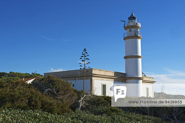 Balearic Islands  Majorca  Spain  Europe  Cap de des Salines  lighthouse  building  construction  architecture  outside  nobody