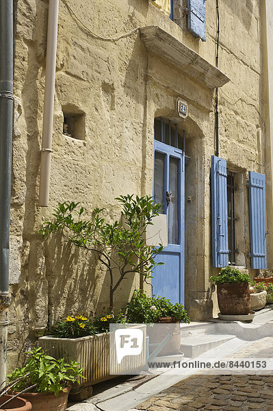 Fassade Hausfassade Außenaufnahme Frankreich Europa Tag Wohnhaus niemand Architektur Provence - Alpes-Cote d Azur Altstadt Arles Hausfassade