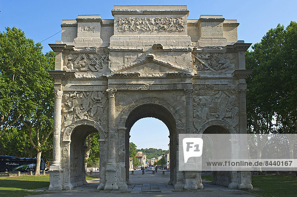 France  Europe  Provence  South of France  orange  triumphal arch  landmark  place of interest  building  architecture  outside  day  person  people  persons