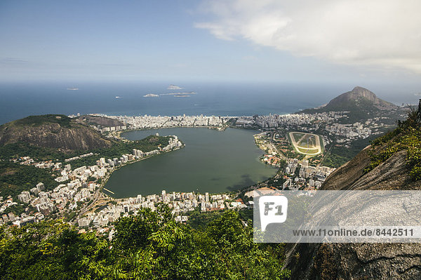Brasilien  Rio de Janeiro  Corcovado  Blick auf die Stadt