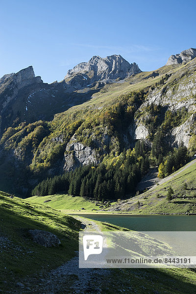 Schweiz  Kanton Appenzell Innerrhoden  Seealpsee im Herbst