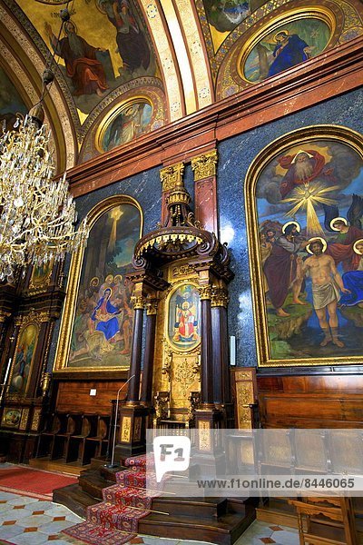 Interior of Holy Trinity Greek Orthodox Church  Vienna  Austria  Europe