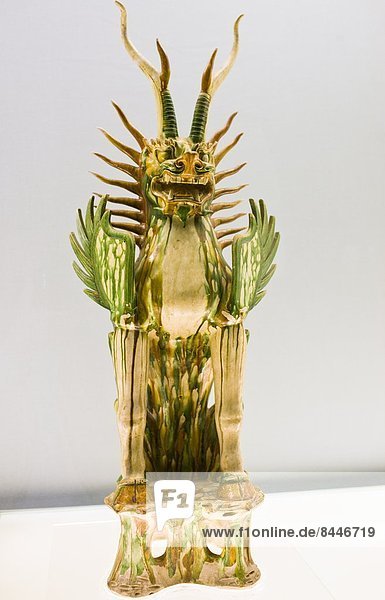 zeigen  Museum  China  Keramik  Drache  Gegenstand  Shanghai