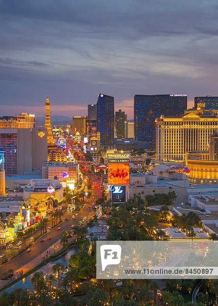 Der Strip  Las Vegas  Nevada  Vereinigte Staaten von Amerika  Nordamerika