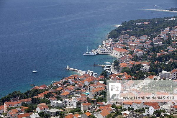 hoch  oben  Hafen  Europa  Ansicht  Kroatien