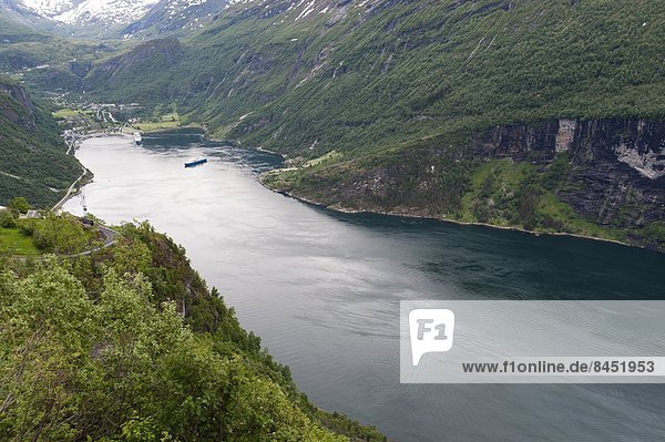 Geirangerfjord  UNESCO World Heritage Site  Norway  Scandinavia  Europe