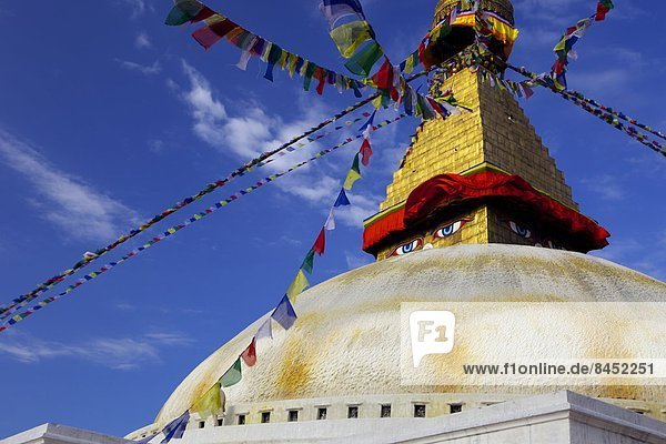 Boudha (Bodhnath) (Boudhanath) Tibetan stupa in Kathmandu  UNESCO World Heritage Site  Nepal  Asia