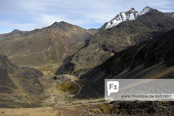 Andine Landschaft  Inka-Pass Takesi  Minas de San Francisco  Departamento La Paz  Bolivien