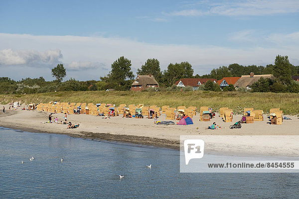Baltic Sea and beach  Wustrow resort  Mecklenburg-Vorpommern  Germany