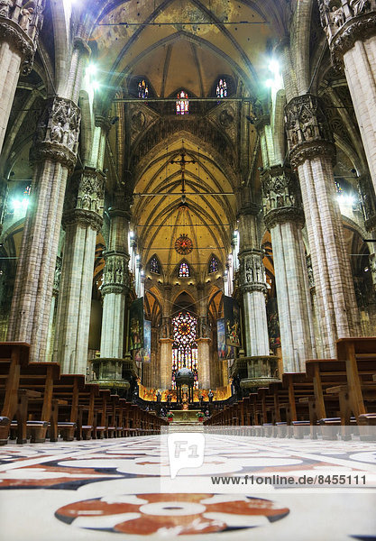 Altar and choir  Milan Cathedral  Milan  Lombardy  Italy