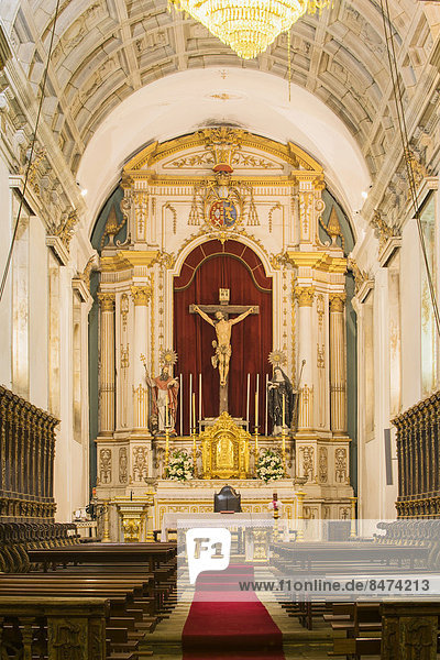Pousada de Santa Marinha  Innenraum der Kirche  Guimarães  Minho  Portugal