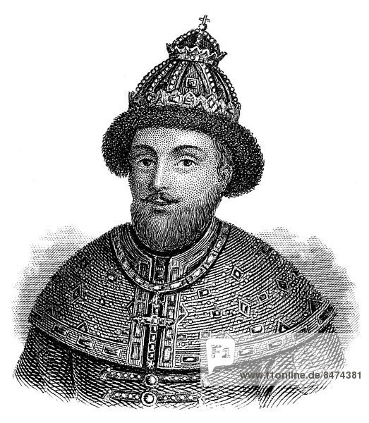 Porträt von v  1629 - 1676  Zar von Russland