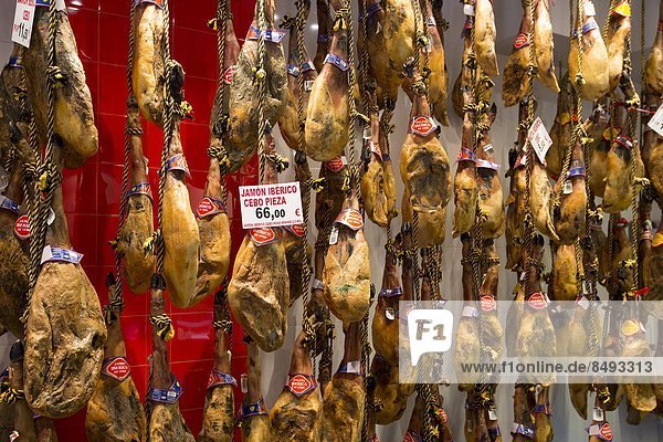 Lebensmittel , Fleisch , Laden , verkaufen , Bilbao , Schinken , Spanien
