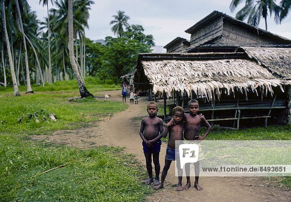 Zusammenhalt lachen Junge - Person klein Dorf Beschluss Pazifischer Ozean Pazifik Stiller Ozean Großer Ozean