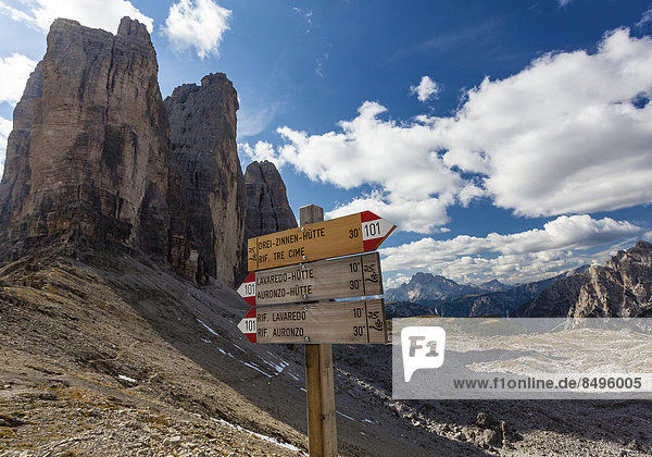 Drei Zinnen  Sextener Dolomiten  Südtirol  Italien