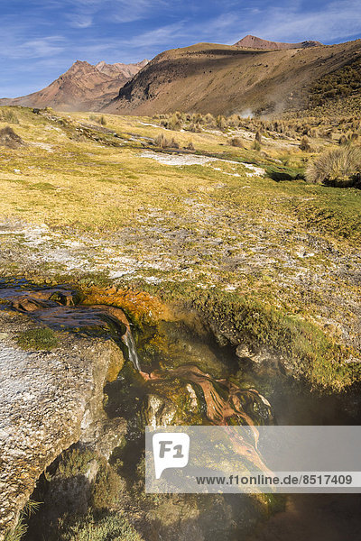 Heiße Quellen  Sajama-Nationalpark  Altiplano-Hochland  Bolivien