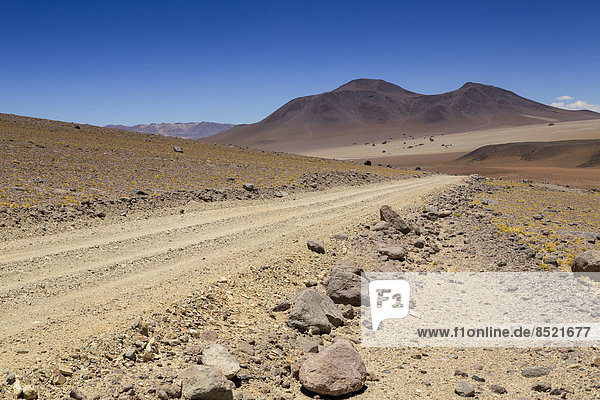 Bolißland  Atacama-Wüste  Schotterpiste durch die Salßador-Dali-Wüste