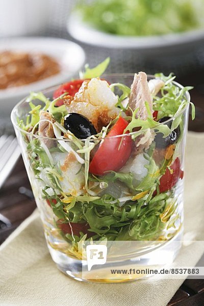 Dorsch Salat Thunfisch