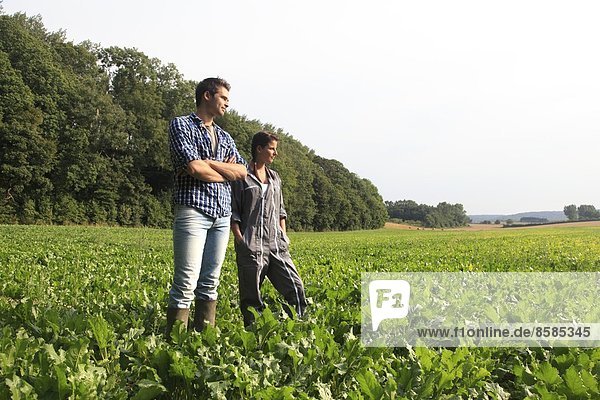 France  young farmer couple.