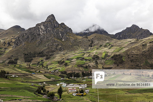Berg folgen Landschaft wandern vorwärts Ecuador