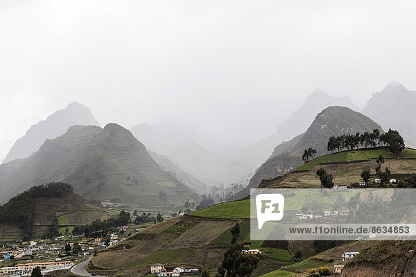 Berg folgen Landschaft wandern vorwärts Ecuador